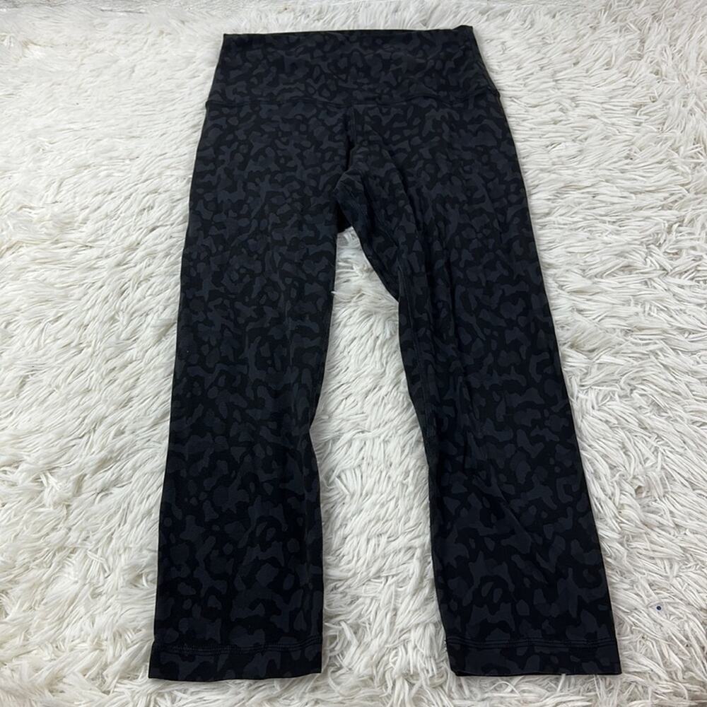 Lululemon Align Crop *21" Formation Camo Deep Coal Multi